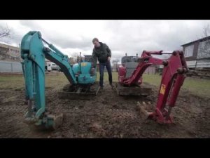 mini excavator 4, проверяем на практике глубину копания мини-экскаватора kubota U008