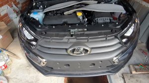 Установка сеток в передний бампер LADA GRANTA FL. Бюджетный вариант. Делаю сам!