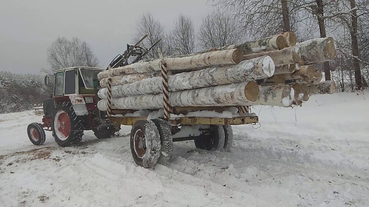 ЮМЗ с лафетом леса