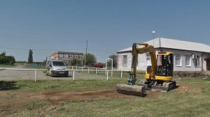 Планировка. Мини экскаватор.