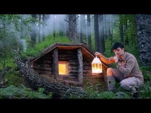 ЗАБРОШЕННАЯ ЗЕМЛЯНКА У РЕКИ ВОССТАНОВЛЕНА! | Райский уголок и ночь с таинственными звуками