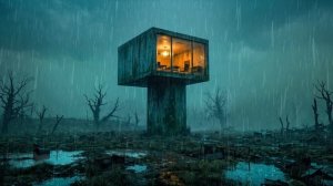 Isolated Outpost ｜ Brutalist Wasteland Rain ｜ Dark Dystopian Sci-Fi Ambient