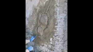 срез дерева..  из  арт бетона штамп сучка. мастер класс от Сержико.