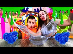 DIY - Мой первый слайм от фирмы ELMERS, своими руками в домашних условия с Вадимом  slime