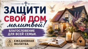 Защити свой дом молитвой! Благословение для всей семьи. Ежедневная молитва.