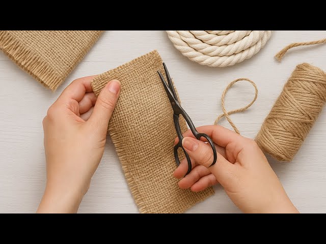 Невероятно красивая идея из мешковины и джута, на которой можно заработать.