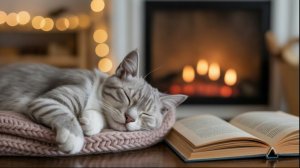Warm Fireplace Ambience & Relaxing Music for Sleep ❄️ Уютный Камин и Музыка для