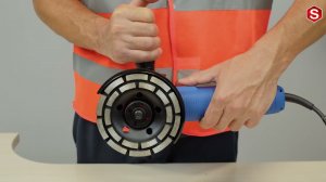 Как установить алмазный диск на на болгарку?