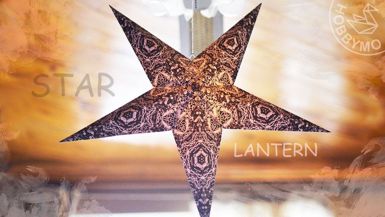 How to make a paper Star Lantern using my template (tutorial) / Как сделать бумажный фонарь Звезда смотреть онлайн