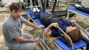 Тракционный стол для вытяжения позвоночника и суставов нижних конечностей