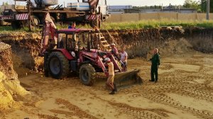 Подъём экскаватора с котлована | Lifting an excavator from a pit