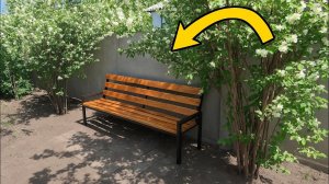 Скамейка из профильной трубы своими руками, лавочка со спинкой