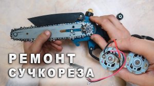 Замена двигателя в  аккумуляторном сучкорезе своими руками