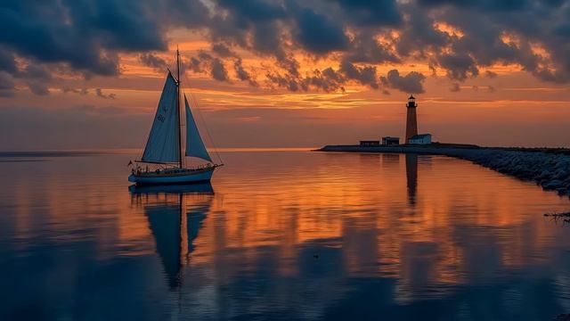 Deep Work Music ~ Chillout Deep Focus ｜ Sunset Sail Ambient Study Mix for Productivity смотреть онлайн