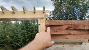 Калитка из дерева своими руками.