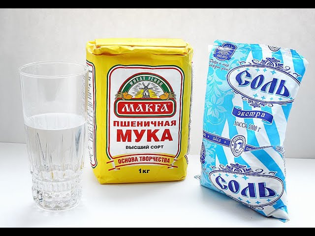 эксперимент с мукой и солью Лепка из соленого теста смотреть онлайн