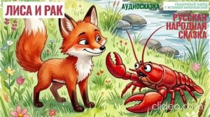 ЛИСА И РАК аудиосказка | Лиса и рак слушать сказку аудио | сказка лиса и рак русская народная