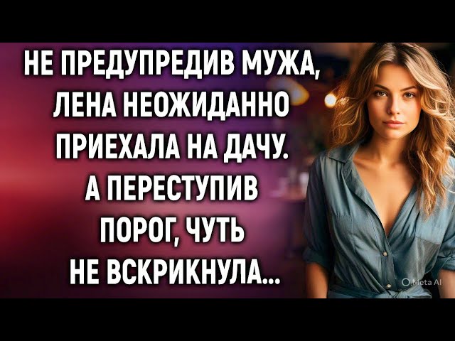 Не предупредив мужа, Лена приехала на дачу. А переступив порог… смотреть онлайн