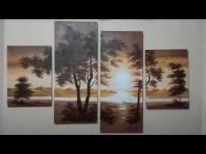 Как повешать модульную картину.