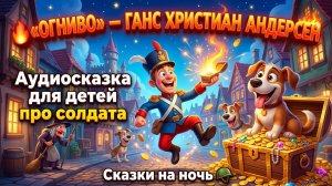 🔥 «ОГНИВО» — Ганс Христиан Андерсен | Аудиосказка для детей про солдата | Сказки на ночь 🪖