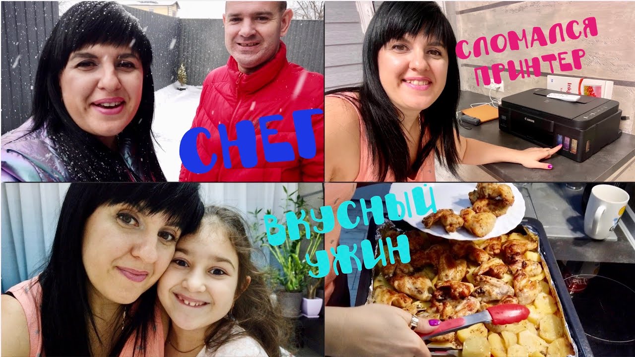 VLOG: КРЫЛЫШКИ КУРИНЫЕ СКАРТОШКОЙ В ДУХОВКЕ//ВЫПАЛ СНЕГ//СЛОМАЛСЯ ПРИНТЕР 08.02.2021 смотреть онлайн
