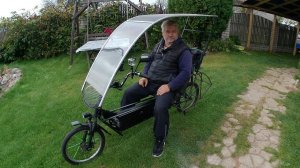 Белорусский веломобиль, испытания под дождем