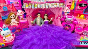 Играем в игрушки из мультика принцесса кукла Барби. Мультфильм для детей. ASMR АСМР