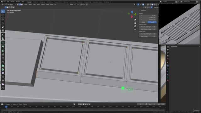BLENDER Creating the Dune Ornithopter 26_Modeling section_Start with the top tail details 2