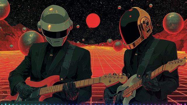 Daft Punk Inspired： Across the Crimson Grid 🔴📡 ｜ French House, Retro Future, Electronic Mix смотреть онлайн