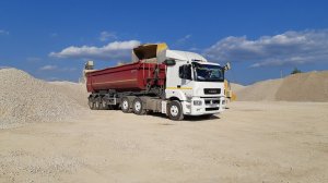 Камаз 65206 щебень возим рабочий день 28