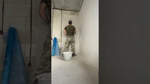 Армирование стен фасадной сеткой под штукатурку