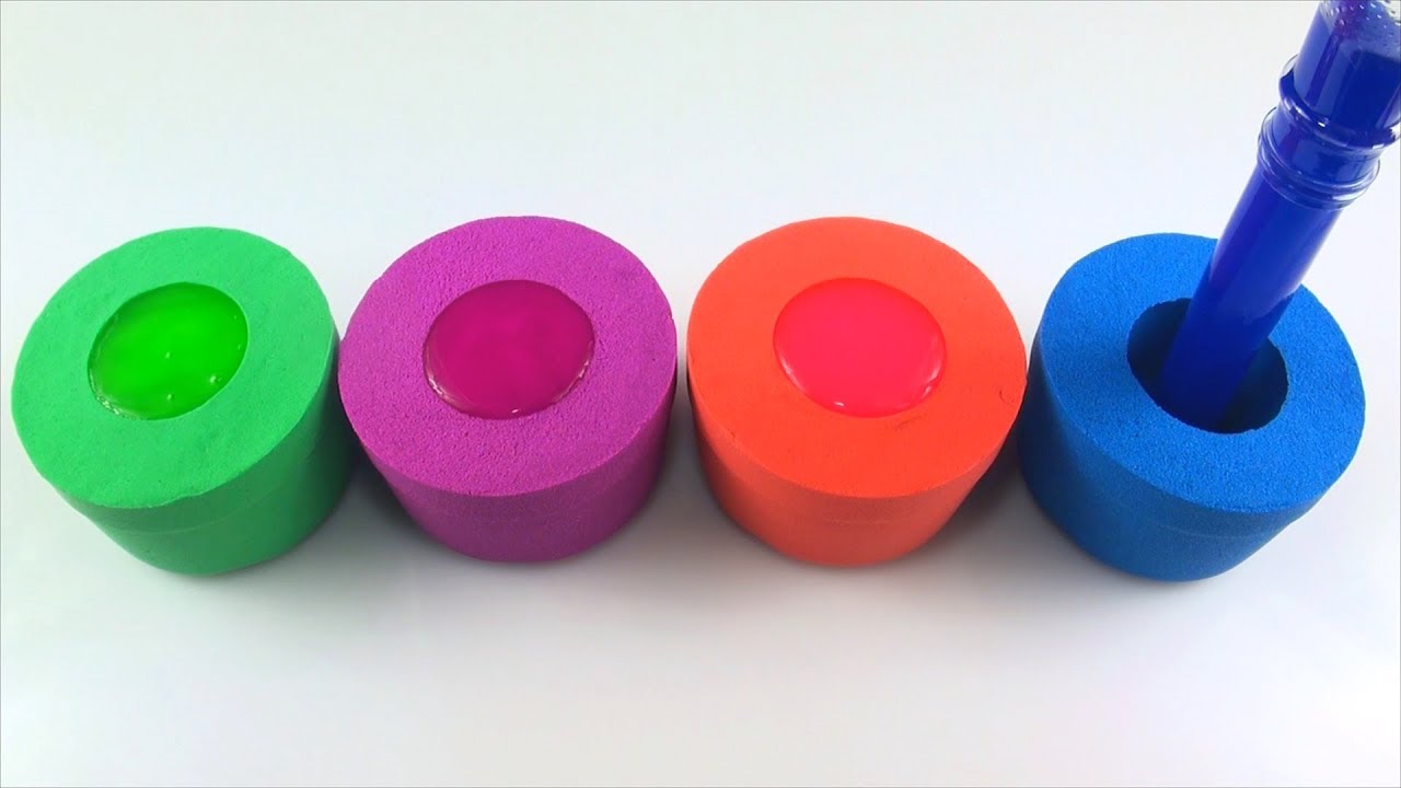 DIY СДЕЛАЙ САМ ЧАШКИ ИЗ КИНЕТИЧЕСКОГО ПЕСКА И ЛИЗУН KINETIC SAND CUP OF SLIME смотреть онлайн