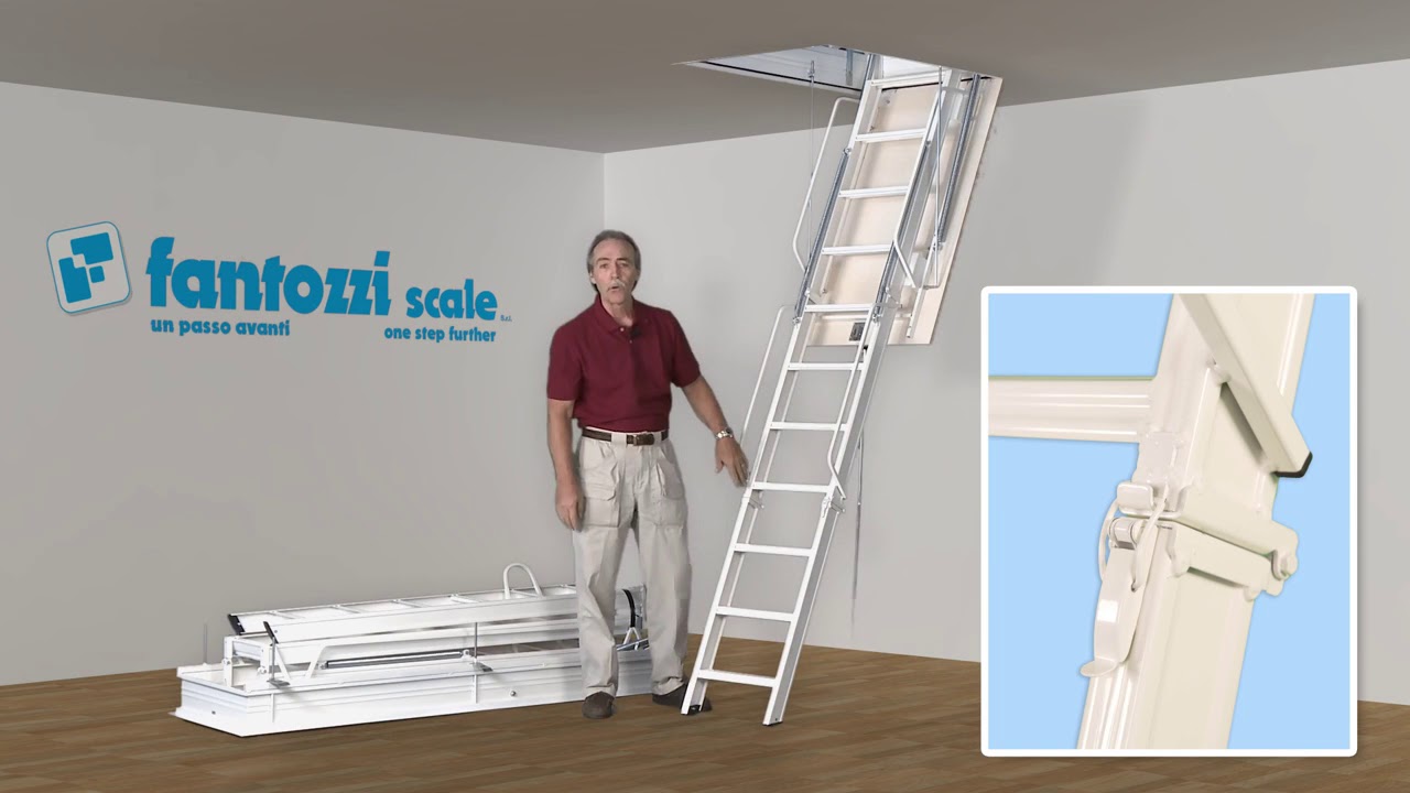 Элегантная чердачная лестница Fantozzi Scale