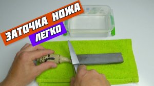 Как быстро заточить нож// Как наточить нож в домашних условиях//Заточка ножа очень легко! Sharpening