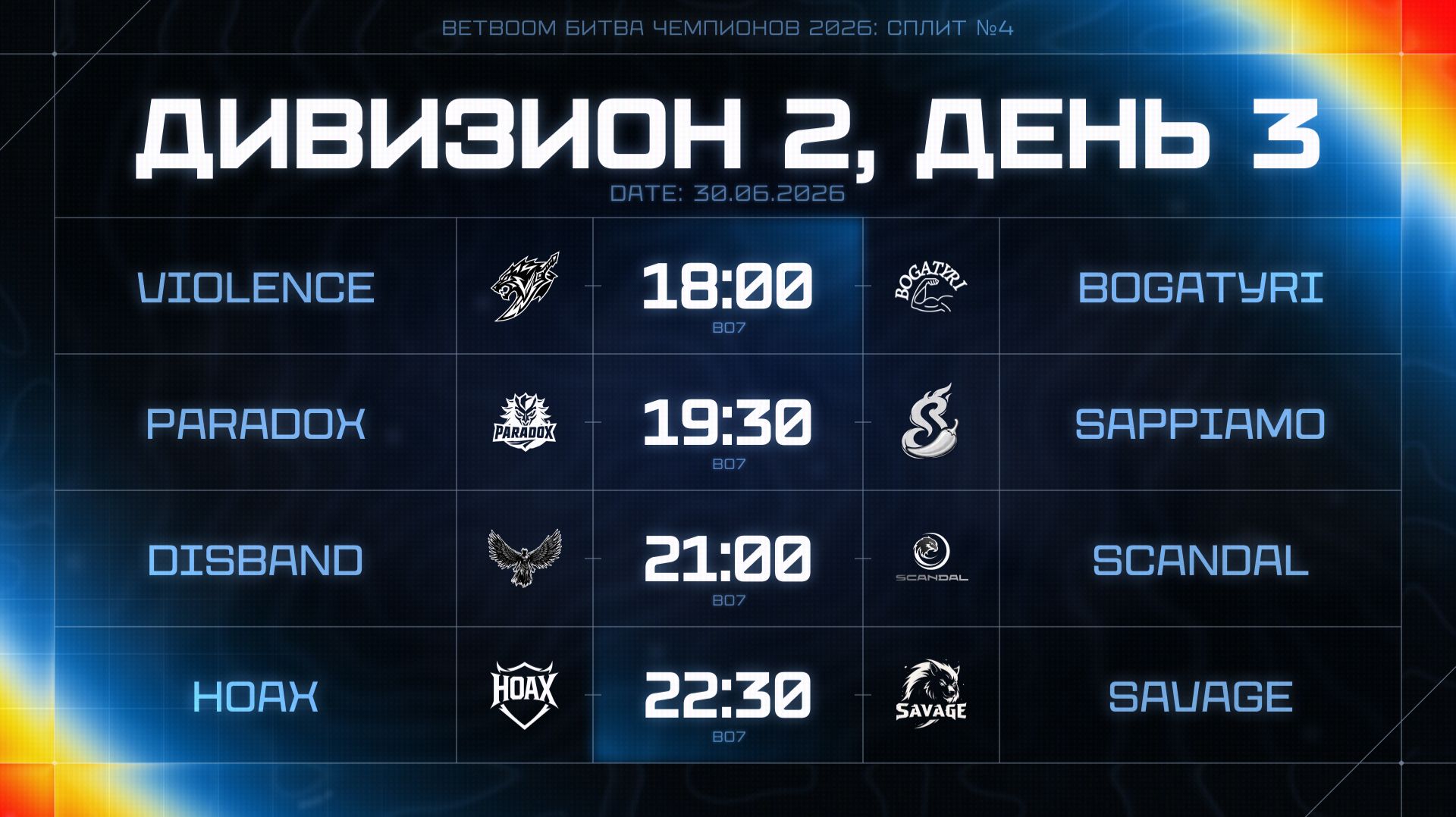 BetBoom Битва Чемпионов: Сплит #4 | Дивизион 2 | День 3 смотреть онлайн