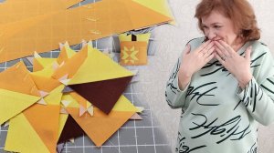 Лоскутный блок без хлопот ТЫКВА СО ЗВЕЗДОЙ диванная подушка ОСЕНЬ Пэчворк
