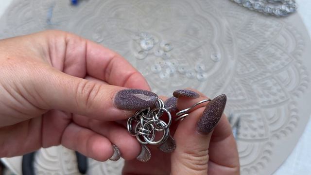за 6 МИНУТ! - Научимся делать Колье и серьги из колец и цепочек. Necklace and earrings tutorial ❤️ смотреть онлайн