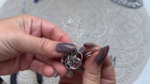 за 6 МИНУТ! - Научимся делать Колье и серьги из колец и цепочек. Necklace and earrings tutorial ❤️