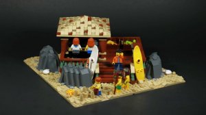 LEGO Тропическая пляжная хижина и бар⎪ LEGO MOC
