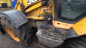 Регулировка схождения колес и замена подушки аутригера на JCB 3CX SUPER