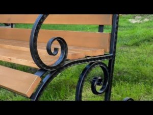 Кованая скамейка своими руками . Холодная ковка. из профильной трубы