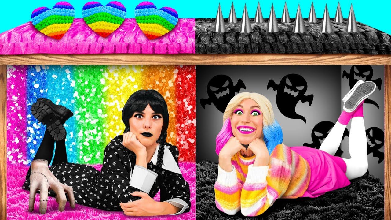 Секретные Домики под Кроватью с Уэнсдей Аддамс # Смешные Cитуации от Fun Teen смотреть онлайн