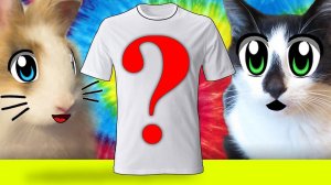 КОТ И КРОЛИК БАФФИ! ЧЕЛЛЕНДЖ ТАЙ ДАЙ! 3 COLOR TIE DYE Challenge