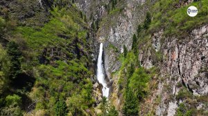 Ачелманский Водопад 4К с логотипом