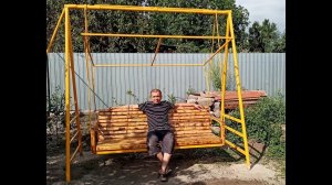 *САМОДЕЛЬНЫЕ САДОВЫЕ КАЧЕЛИ/ДИВАН