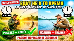 90% рыбаков едут на рыбалку не в то время — и вот что они теряют