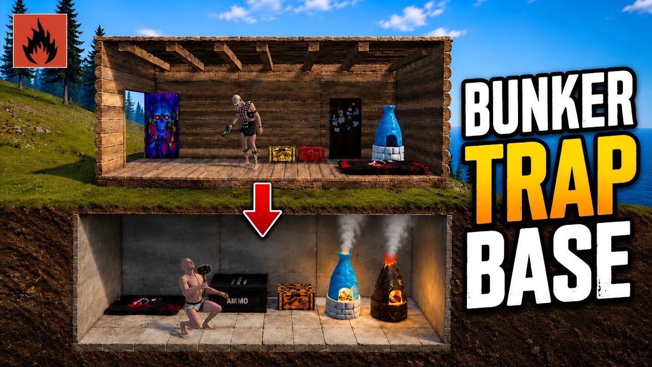 How to Build a BUNKER Trap Base in Oxide | Oxide: Survival Island смотреть онлайн