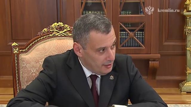 ‼️🇷🇺 Путин провёл встречу с губернатором Курской области ▪️Александр Хинштейн доложил главе госуд смотреть онлайн