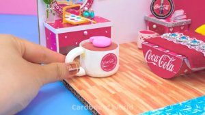 Спроектируйте и постройте миниатюрный дом Coca vs Pepsi из картона ❤️ Миниатюрный картонный домик св