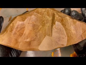 Чистка глины Сакура #асмр #глина #мел #чисткаглины #глинасакура